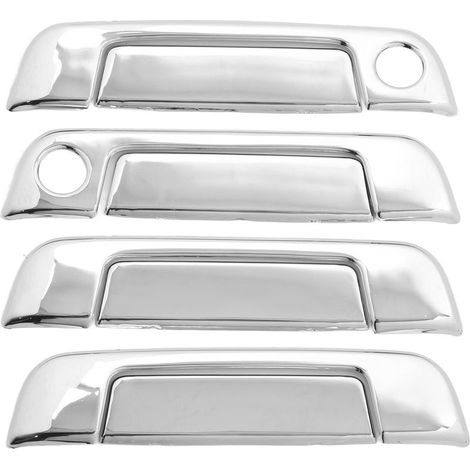 Cover of handle of door exterior ABS chrome-plated, 4 set, replacement resistant to the weather for E32 E34 E36 (1/5)