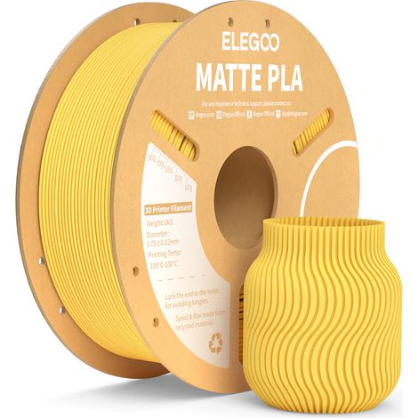 Filamento Elegoo PLA giallo sole opaco, 1 kg (1/4)