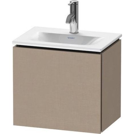 Sous-vasque L-CUBE 400x440x311mm avec porte, ouverture blanche, super mat