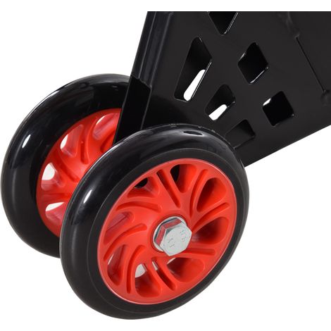 Support arrière noir réglable pour moto sportive, capacité 200 kg, chevalet universel de déplacement moto. (1/5)