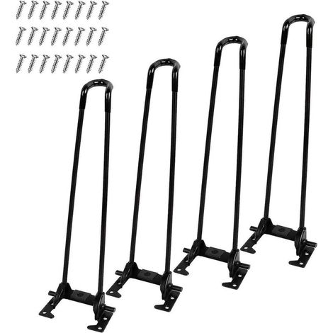 Set mit 4 klappbaren Tischbeinen (34 cm) aus robustem Metall für Laptoptische von Lmell – Geschenkidee für Cafés (1/5)