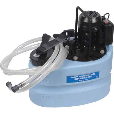 Détartreuse 20 litres – Débit 2600 l/h – Pression 1 bar – Inversion de flux pour chauffage – Traitement efficace des dépôts calcaires – CBM