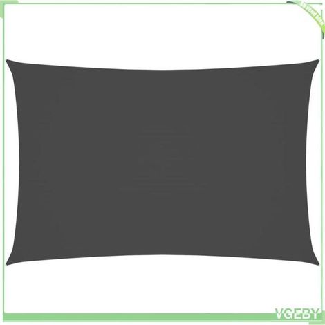 Voile de parasol - FAFEICY - 42303 - Rectangulaire 2x4 m - Tissu Oxford PU anti-UV - Fixations inox (1/5)