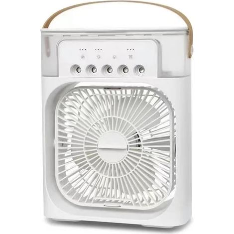 Humidificateur Portatif - Rafraîchisseur D'Air À Eau - Ventilateur 3 Vitesses Pour Bureau Et Maison - Capacité 1,5 L (1/5)