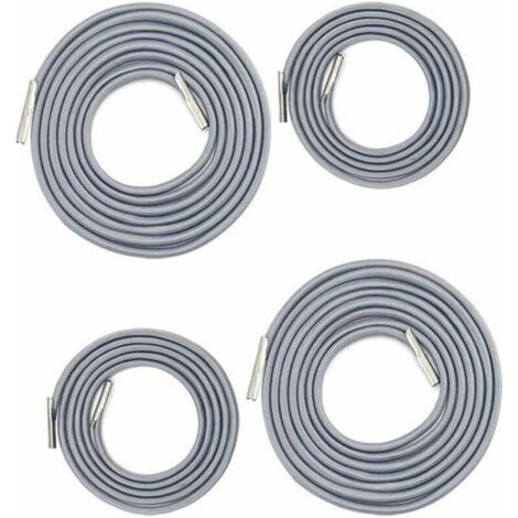 Remplacement Corde Élastique Universelle pour Fauteuil Relax, Chaise Longue , Zero Gravity Chaise Pliante, Fauteuil Relax Bungee (2 x 2.2m+2 x 1.4m gris foncé)LO-Ron (1/4)