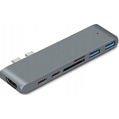 USB-Typ-C-Dockingstation für MacBook Pro Air, 4K-HDTV-Adapter, USB-3.0-Hub, Kartenleser, Laptop-Dockingstation, USB-Hub (1/4)