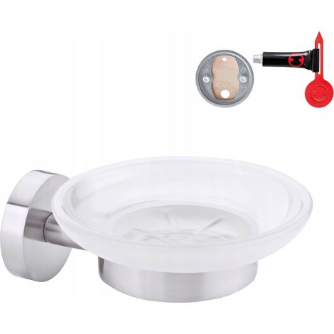 tesa MOON 40310-00000-00 Vaschetta portasapone Argento, Bianco (raso) (1/5)