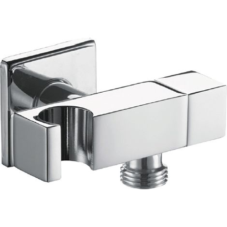Presa acqua quadrata salvaspazio supporto e chiusura MM 1/2"