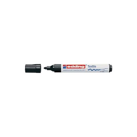 EDDING Marcador permanente especial tela 4500 punta conica trazo 3mm negro