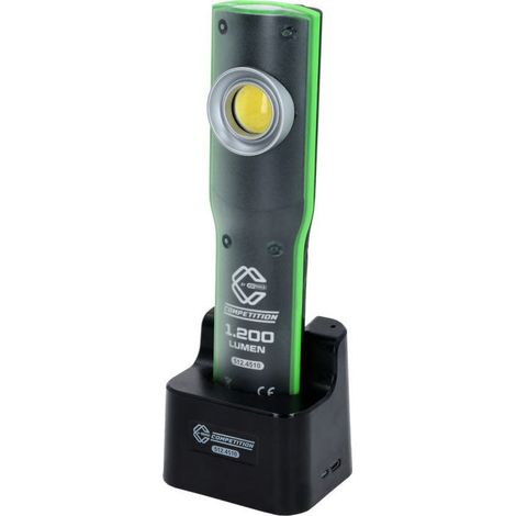 Lmpara de trabajo led COMPETITION, atenuable, 1200lmenes, con estacin de carga