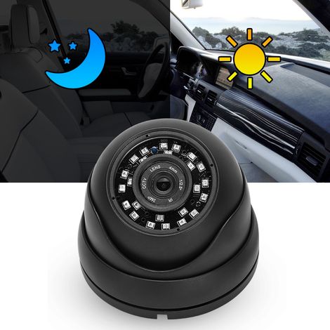 Caméra dôme infrarouge 1080p AHD extérieure PAL, étanche, 24 LED, pour voitures, bus et cabines, noire (1/5)