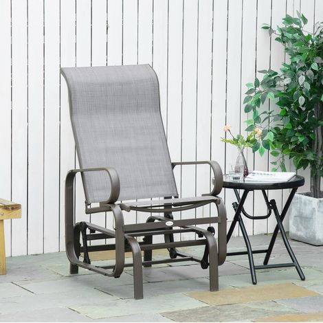 fauteuil salon relax mobile metal marron clair OKMYHOME (1/3)