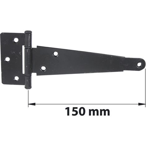 AFBAT Penture anglaise axe composite L. 150 mm acier noir mat