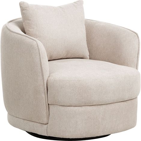 Drehsessel ANDALEN Stoff Hellbeige (1/5)