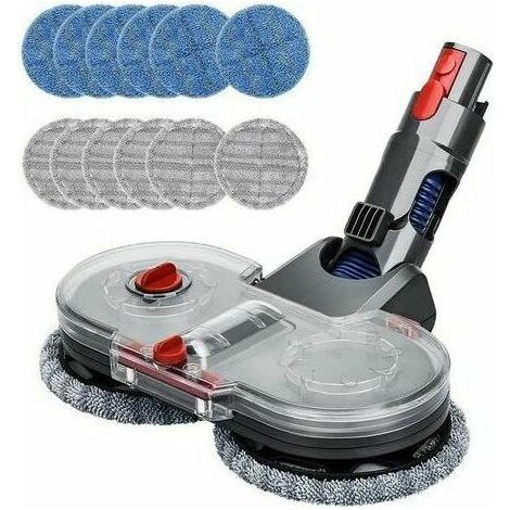 Tête de Vadrouille Electrique pour Dyson V15 V11 V10 V8 V7 Aspirateur avec Réservoir D'eau Amovible, 12 Vadrouille Lavable (1/5)