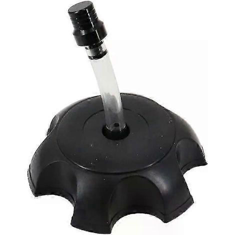 Bouchon de réservoir d'essence universel 50 mm en plastique noir, avec évent, pour motos Yamaha, Kawasaki, Honda, Suzuki et quads tout-terrain. (1/5)