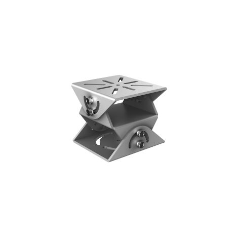 PFA162-SG - Silberner Adapter für Reg.-Gehäuse auf 3 Achsen 115x99x115 mm
