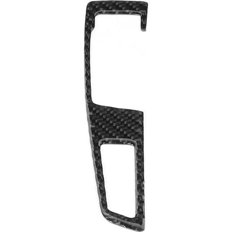 Embellecedor del panel de la palanca de cambios de fibra de carbono para F07/ F10/ F25/ F26 2009-2016 LHDB (Interruptor doble) -Crezuo