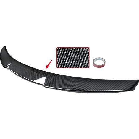 Aileron arrière, style M4, compatibilité avec Audi A5 B8, Aspect Fibre de Carbone