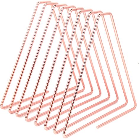 Lot pliant flexible en métal doré rose, support de livres de bureau réglable pour école et bureau, organisateur de documents pliable. (1/5)