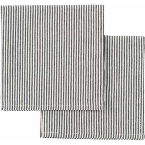 Lot de 2 Serviettes de Table en Coton 100% pour Repas et Cuisine 40 x 40 cm - PANGIVO