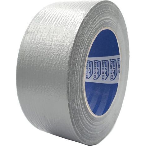 Ecleanfy - Ruban Adhésif Toilé avancé , 48mm x 20 m, Ruban Adhésif Americai, étanche, et bricolage, isolant, Étanchéité ou Emballage (Gris) (1/5)