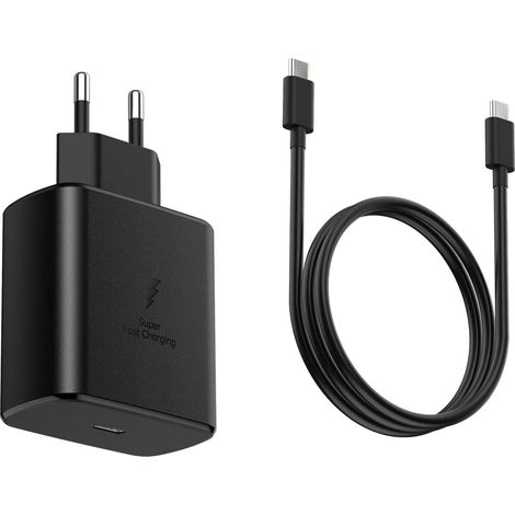 Chargeur ultra rapide 45 W pour Samsung Galaxy S25, S24, S23, S22 Ultra Plus, iPhone, MacBook, adaptateur secteur international, USB-C, chargeur mural (1/4)