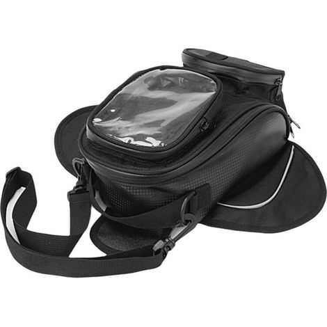 Sacoche de Réservoir pour Moto avec Prise Casque, Sacoche Avant pour Ranger Vos Affaires et les Suspendre. Sac de pour Moto. (1/2)