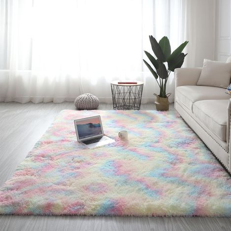 Freosen – Rechteckiger Hochflorteppich 160 x 230 cm – Langflor aus Polyester – Rutschfest und waschbar – Moderner Teppich für Wohn- und Schlafzimmer (1/4)