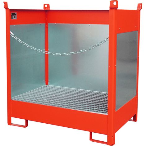 Bauer Fass-Stapelpalette FSP-2 G, lackiert, Feuerrot