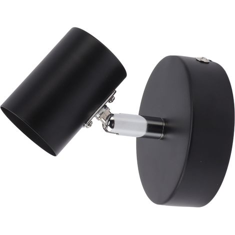 Applique murale moderne E26/E27 en fer, réglable, pour chambre ou salon, 85-265 V, noir mat