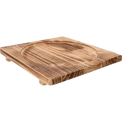 Plan de travail de cuisine en bois, résistant à la chaleur (1/4)