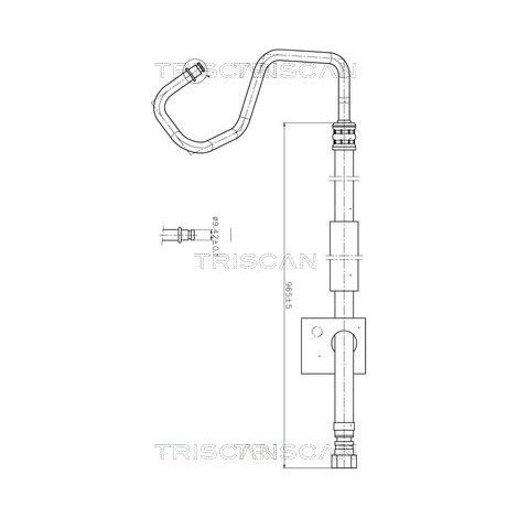 Tuyau hydraulique, direction TRISCAN 8516 16012 FORD 1065970 1073402 1347427