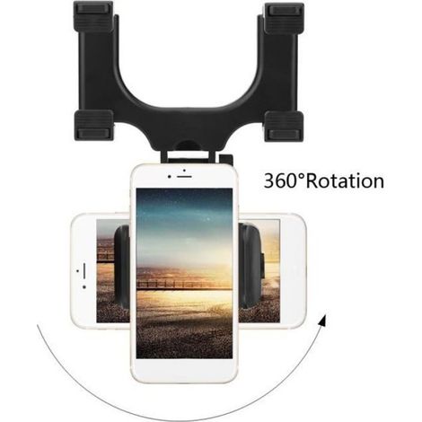 Accessoires de voiture Support pour téléphone rétroviseur montage Auto téléphone Mobile supports Support universel de Navigation de (1/4)