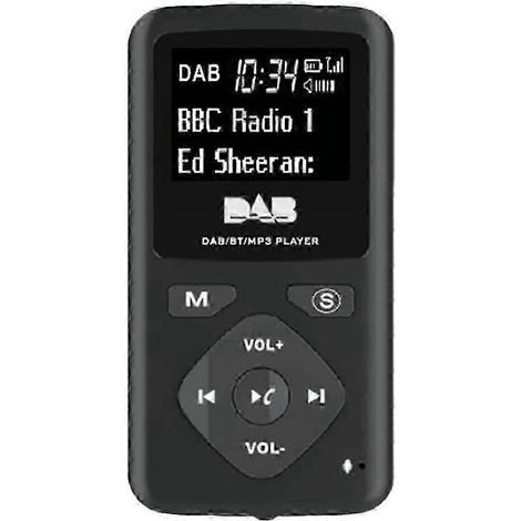 Radio numérique DAB/DAB+ avec Bluetooth 4.0, radio FM portable de poche, lecteur MP3 et écouteurs USB (1/5)