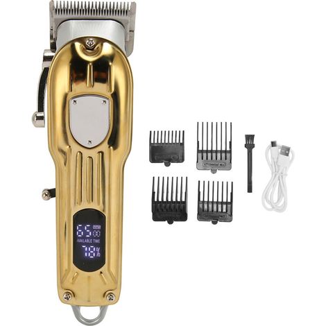 Tondeuse Cheveux Homme Garçon - Lame Acier Inox, Charge USB 2000mAh, Coupe Précise