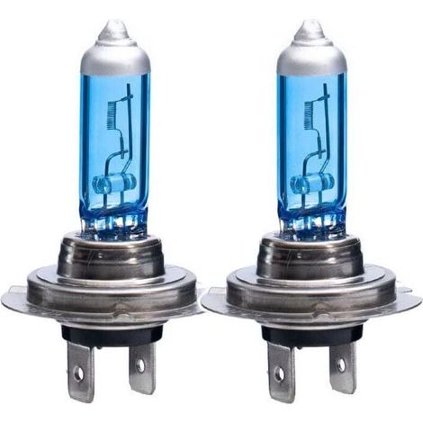 Bombillas para faros delanteros de car H1 H3 H4 H7 9005 9007 55W 100W 5000K 12V, ultrabrillante blanco, repuesto para foos antiniebla (H7 100W)