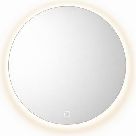 Espejo LED redondo - 80 x 80 cm - Iluminación LED retroiluminada - AURELIA (1/4)