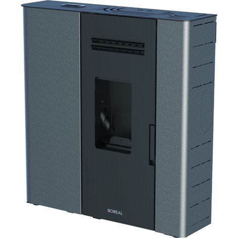 BRICOSOL ESTUFA DE PELLET BOREAL 12 KW SLIM GRIS (1/4)
