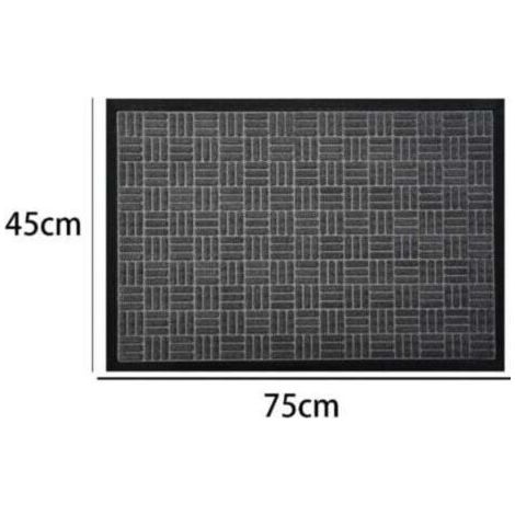 NALOOKAMIC 1 Tapis de Cuisine Moderne Coureur Bordé Absorbant Antidérapant Lavable Gris - 45x75 cm (1/3)