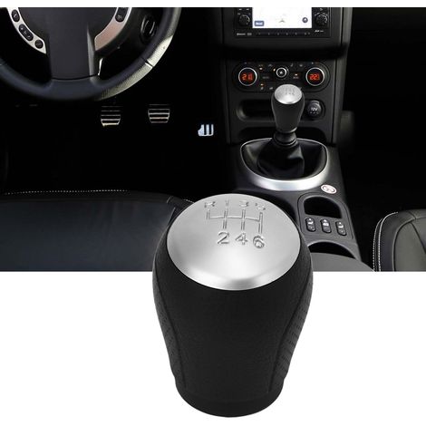 Pommeau de levier de vitesse automobile compatible avec les modèles Nissan Qashqai J10 X-Trail 2006-2013 moulés par injection. (1/5)