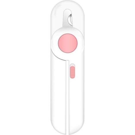 Tondeuse à Ongles Pour Animaux Domestiques Avec Lumière Led, Professionnel Coupe Griffes Animaux De Compagnie Protection Contre Les Éclaboussures, Pour Les Animaux De Petite Et Moyenne (Rose) (1/5)