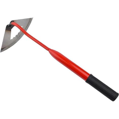 Houe de jardin en acier trempé massif pour le désherbage, outil de jardinage, désherbage facile, outil de labour, outil à main durable et efficace-17cm (1/5)