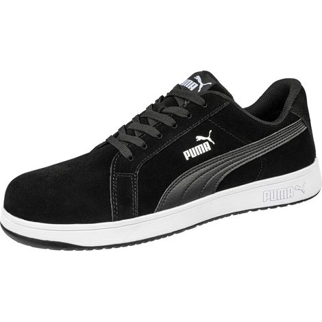 Puma Iconic Wildleder Black Low S1PL ESD FO HRO SR Sicherheitsschuhe - 42 EU - Schwarze (1/5)