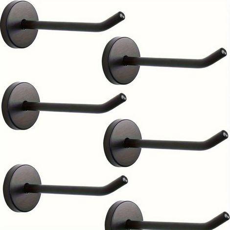 Juego de 4 ganchos de pared largos de acero inoxidable – resistentes a la corrosión, versátiles – ideales para familias, el hogar y el garaje. (1/5)