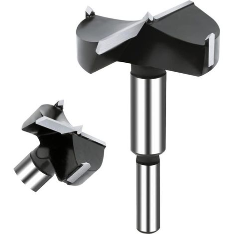 Broca de carburo de tungsteno de 60 mm para madera – Juego de herramientas para bisagras, apta para madera contrachapada y plástico.