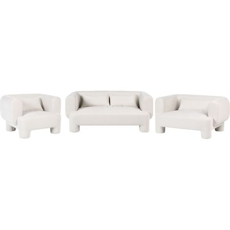 Sofa Set 6-Sitzer HOGBO Stoff Weiß (1/5)