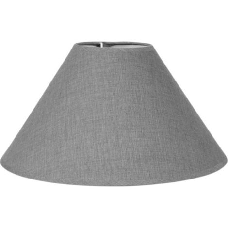 Abat-jour - Rond - Gris clair - Pour lampe - Base 30 cm - Culot E27 avec réducteur