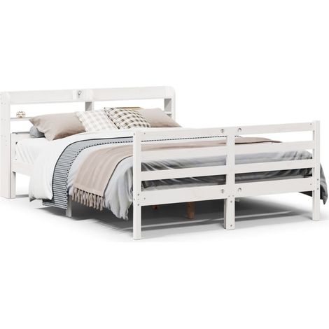 Maison Exclusive - Estructura de cama con cabecero madera pino bl