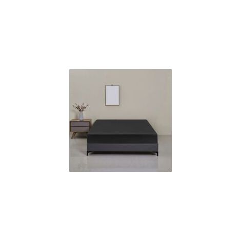Wasserdichtes Bettlaken, Polyester, 203 x 99 cm, schwarz, 1-teilig (1/5)